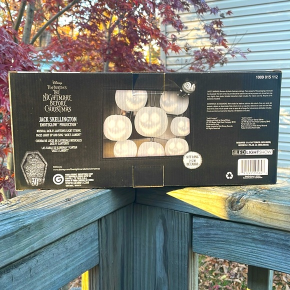 ⚜️Gemmy NBC Jack Skellington Emoteglow Projection Musical Sting of Lights! NWT! - Picture 3 of 6